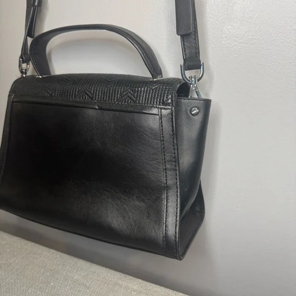 Michael Kors Whitney Medium Quilted Top Handle Satchel Black / Silver - Picture 8 of 11